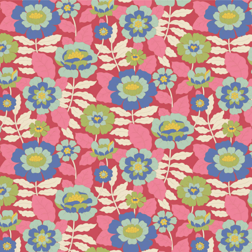 Tilda Patchwork Stoff Baumwolle - Wallflower - Beverly Pink